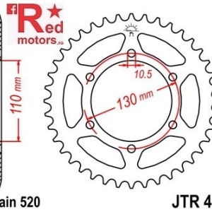 Kit lant DID GOLD X-Ring PRO-STREET 520 VX pentru Kawasaki ER500 A1,A2,A3,A4,C1,C2,C3,C4 (ER-5) 1997-2006 - Img 3