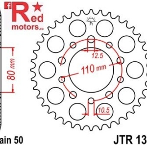 Kit lant DID GOLD X-Ring PRO-STREET 530 VX pentru Honda VF1000 RE,RF,RG (SC16) 1984-1986 - Img 3