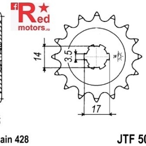 Pinion fata JTF 505 cu 13 dinti