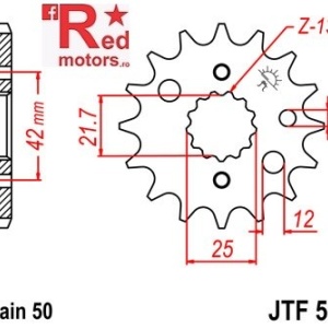 Pinion fata JTF 519 cu 16 dinti