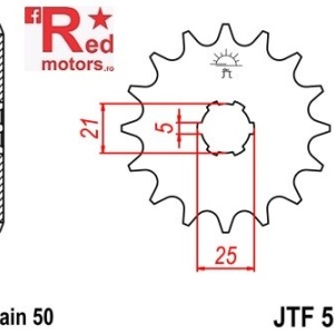 Pinion fata JTF 567 cu 18 dinti