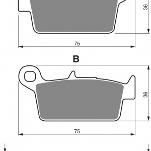 Placute de frana GOLDFREN 003 AD