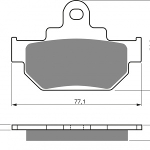 Placute de frana GOLDFREN 046 S3