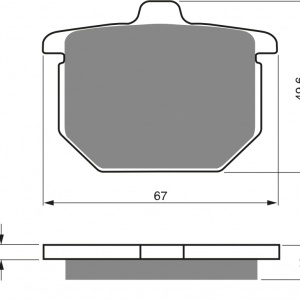 Placute de frana GOLDFREN 079 S3