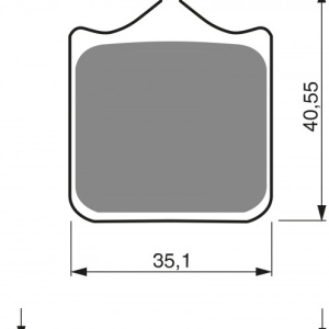 Placute de frana GOLDFREN 177 S3 (1 set = 4 pcs)