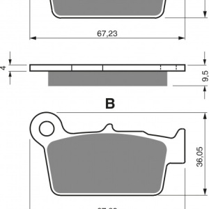 Placute de frana GOLDFREN 187 S3