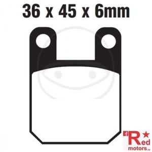 Placute frana fata SINTERED MX-S EBC RACING MX 36x45x6 pentru Aprilia RX 50, SX 50, Beta Alp 200, Beta REV 50 LC, Gas Gas Pampera 250