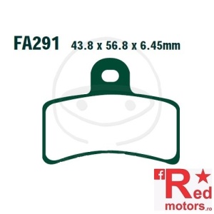 Placute frana fata STD EBC 43.8x56.8x6.45 FA291 pentru Gas Gas EC 50 LC Boy, TXT 50, TXT 80, TXT 125, TXT 200