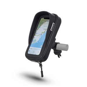 Smartphone holder SHAD X0SG71H phone size up to 180x90mm (6,6") prindere pe ghidon