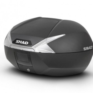 Top case SHAD SH47 D0B47106 black/white
