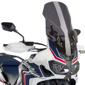 Windscreen PUIG TOURING WITH SUPPORT + PROTECTION 9156F dark smoke