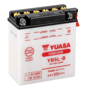Yumicron battery with acid YUASA YB5L-B