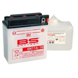 Baterie conventionala BS-BATTERY 6N11A-1B include electrolit