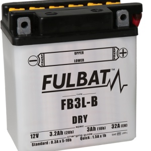 Baterie conventionala FULBAT FB3L-B (YB3L-B) include electrolit