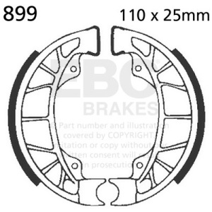 Brake shoe set EBC 899 nu contin arcurile