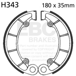 Brake shoe set EBC H343 inclusiv arcurile