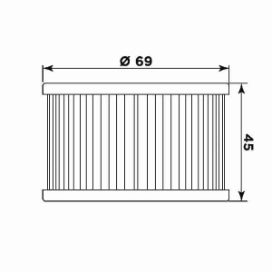 Filtru de ulei MIW H1005 (alt. HF111) - Img 2