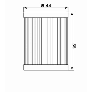 Filtru de ulei MIW S3008 (alt. HF132) - Img 2