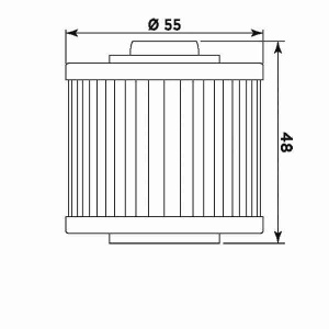 Filtru de ulei MIW Y4001 (alt. HF145) - Img 2