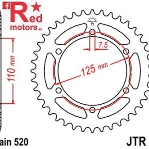 Foaie/pinion spate JTR13.40 520 cu 40 de dinti