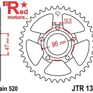 Foaie/pinion spate JTR1353.40 520 cu 40 de dinti