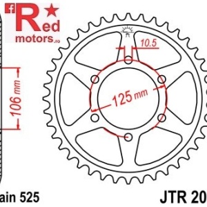 Foaie/pinion spate JTR2014.47 525 cu 47 de dinti pentru Triumph Daytona 675, Street Triple 675