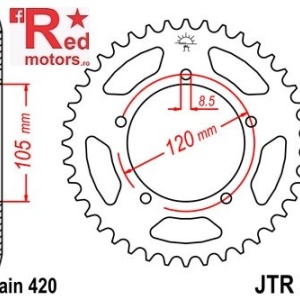 Foaie/pinion spate JTR24.50 420 cu 50 de dinti pentru Aprilia RX 50, Generic TR 50