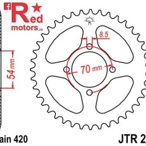 Foaie/pinion spate JTR257.41 420 cu 41 de dinti pentru Honda C 50