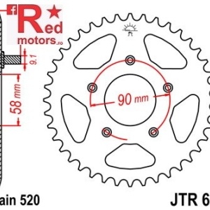Foaie/pinion spate JTR605.39 520 cu 39 de dinti