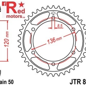 Foaie/pinion spate JTR862.46 530 cu 46 de dinti