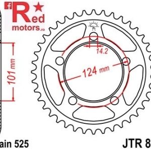 Foaie/pinion spate JTR898.41 525 cu 41 de dinti pentru KTM RC8 1190, Super Duke 990