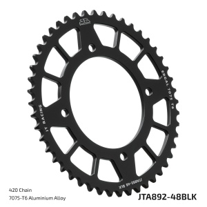 Foaie spate ALU JT JTA 892-48BLK 48T, Negru - Img 3