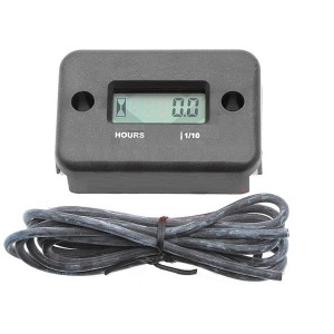 Hour meter with wire MOTION STUFF (54x36,5x14,5mm) Negru