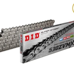 Kit de lant D.I.D Chain - Argintiu lant 530 ZVM-X, X-Ring, pinion fata JT cauciucat, foaie spate SUPERSPROX pentru CAGIVA V-Raptor 1000 2001-2002