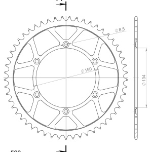 Kit de lant D.I.D Chain - Auriu lant 520 MX, Non-sealed, pinion fata SUPERSPROX, foaie spate SUPERSPROX pentru KAWASAKI KX 125 1981 - Img 5