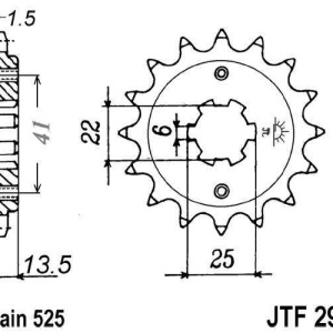 Kit de lant D.I.D Chain - Auriu lant 525 ZVM-X, X-Ring, pinion fata JT, foaie spate JT pentru HONDA XL 600 V Transalp 1987-1988 - Img 3