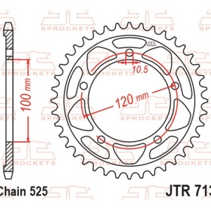 Kit de lant D.I.D Chain - Auriu lant 525 ZVM-X, X-Ring, pinion fata JT cauciucat, foaie spate JT pentru APRILIA Tuono 1100 V4 Factory 2015-2023 - Img 7