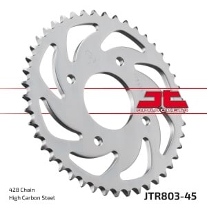 Kit de lant EK - Argintiu lant 428 DEH, Non-sealed, pinion fata JT, foaie spate JT pentru SUZUKI GSX-S 125 2017-2024 - Img 5