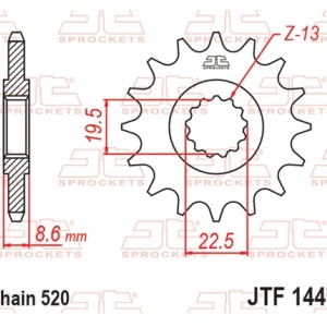 Kit de lant EK - Argintiu lant 520 DEX, X-Ring, pinion fata JT cauciucat, foaie spate JT pentru SUZUKI DL 250 V-STROM 2017-2020 - Img 4