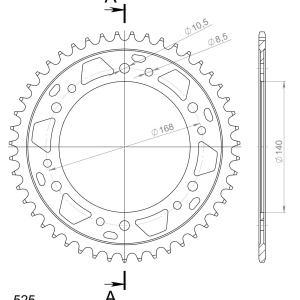Kit de lant EK - Argintiu lant 525 SRO, O-ring, pinion fata JT cauciucat, foaie spate SUPERSPROX pentru BMW F 800 R 2009-2018 - Img 5