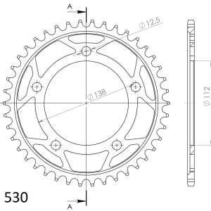 Kit de lant EK - Argintiu lant 530 SRX, X-Ring, pinion fata SUPERSPROX, foaie spate SUPERSPROX pentru HONDA CBR 900 RR Fireblade 1992-1995 - Img 5