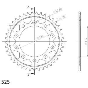 Kit de lant EK - Auriu lant 525 MVXZ, X-Ring, pinion fata SUPERSPROX, foaie spate SUPERSPROX pentru HONDA VT 750 Shadow Spirit 2001-2007 - Img 5