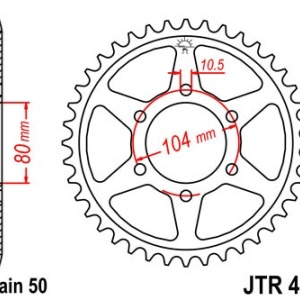 Kit de lant EK - Auriu lant 530 MVXZ, X-Ring, pinion fata JT, foaie spate JT pentru KAWASAKI ZXR 750 R 1993-1995 - Img 5