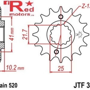 kit lant DID GOLD pentru Honda NX650 K,L Dominator (RD02) 1989-1990 - Img 2