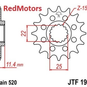 Kit lant DID GOLD PRO-STREET X-Ring 520 VX pentru KTM 640 LC4 E Enduro 2000-2006 - Img 2
