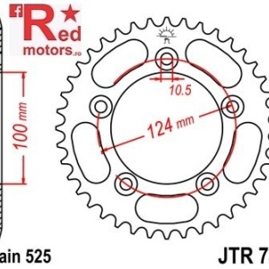 Kit lant DID GOLD PRO-STREET X-Ring 525 ZVM2 pentru Ducati 749 S 2003 - Img 3