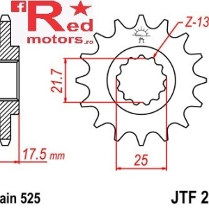 Kit lant DID GOLD X-Ring PRO-STREET 525 VX pentru Honda VFR400 R3-L,M (NC30) 1990-1993 - Img 2