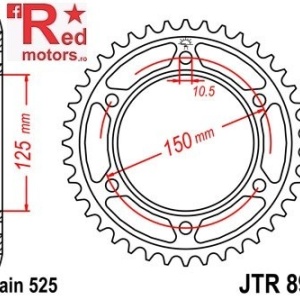 Kit lant DID GOLD X-Ring SUPERSTREET 525 ZVM-X pentru KTM 1290 Superadventure 2015 - Img 3