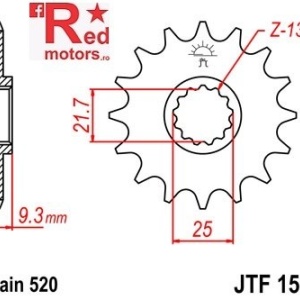 Kit lant DID X-Ring PRO-STREET 520 VX pentru Kawasaki EX250R K8F,K9F,KAF,KBF,KCF Ninja 250 R 2008-2012 - Img 2
