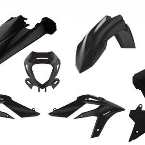 Kit plastice POLISPORT 91060 enduro Negru